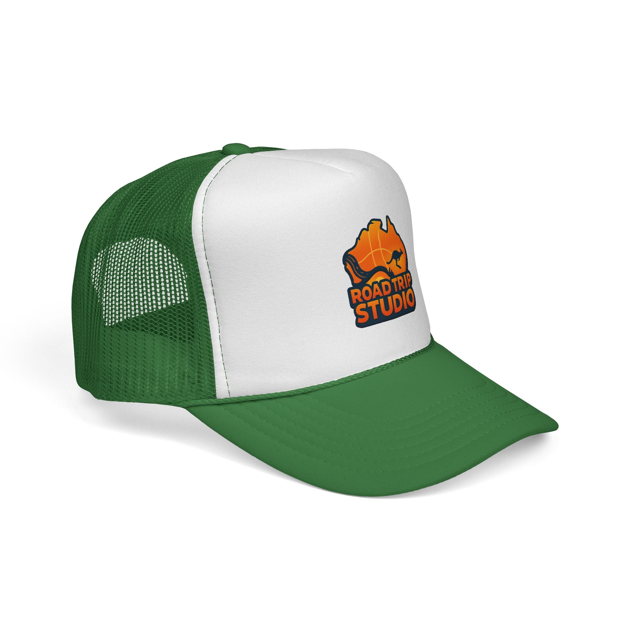 Road Trip Studio Trucker Cap — Aussie Map Logo Mesh Hat
