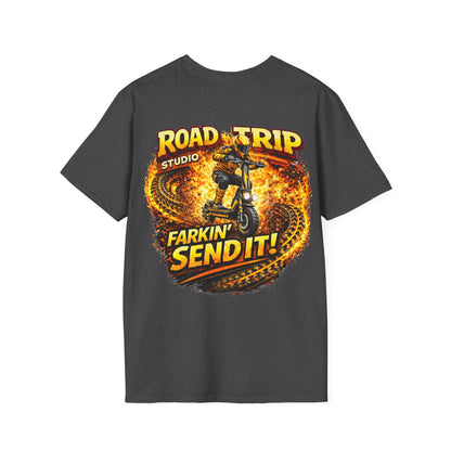 Farkin’ Send It Electric Scooter T-Shirt - Official Road Trip Merch