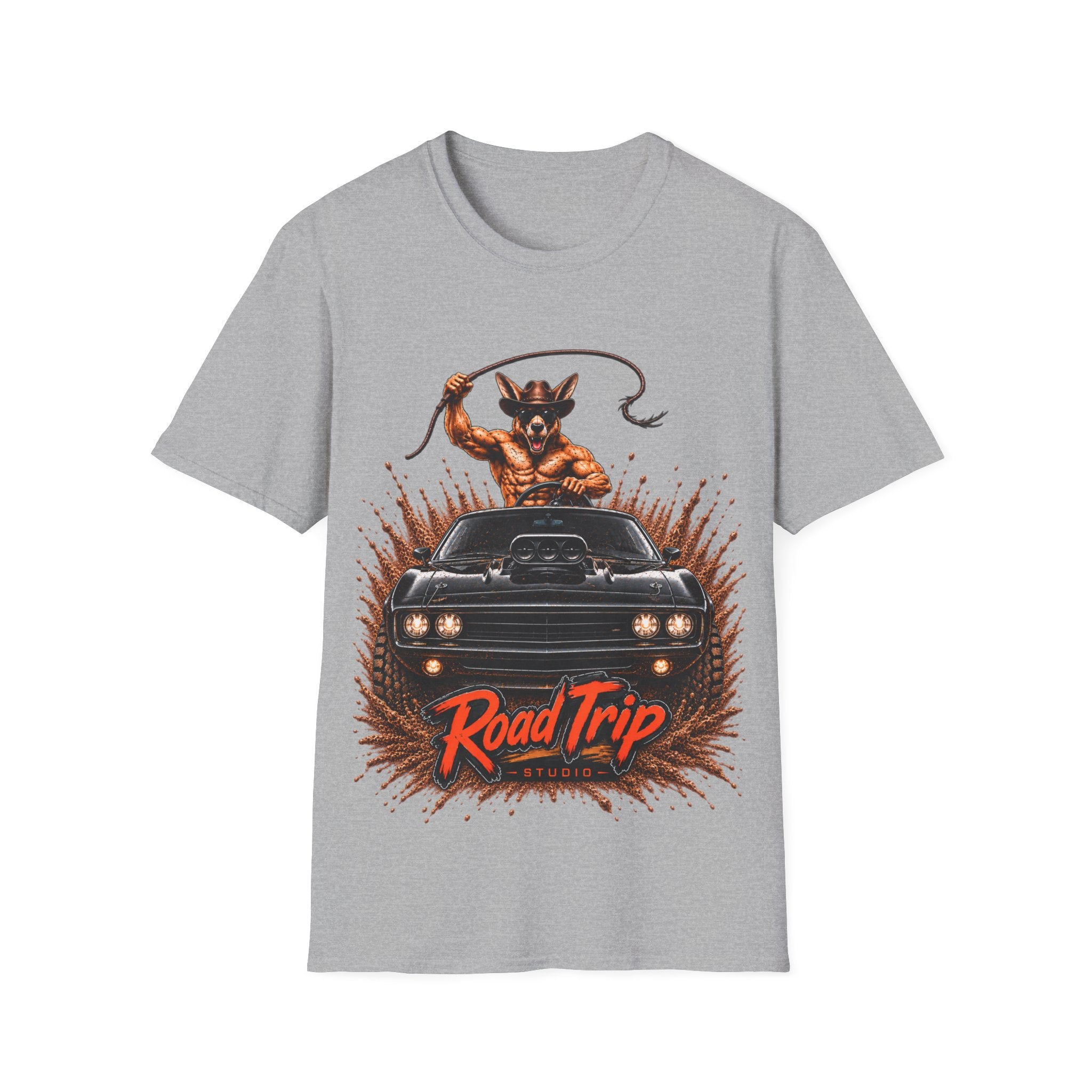 Cowboy Kangaroo Muscle Car Tee