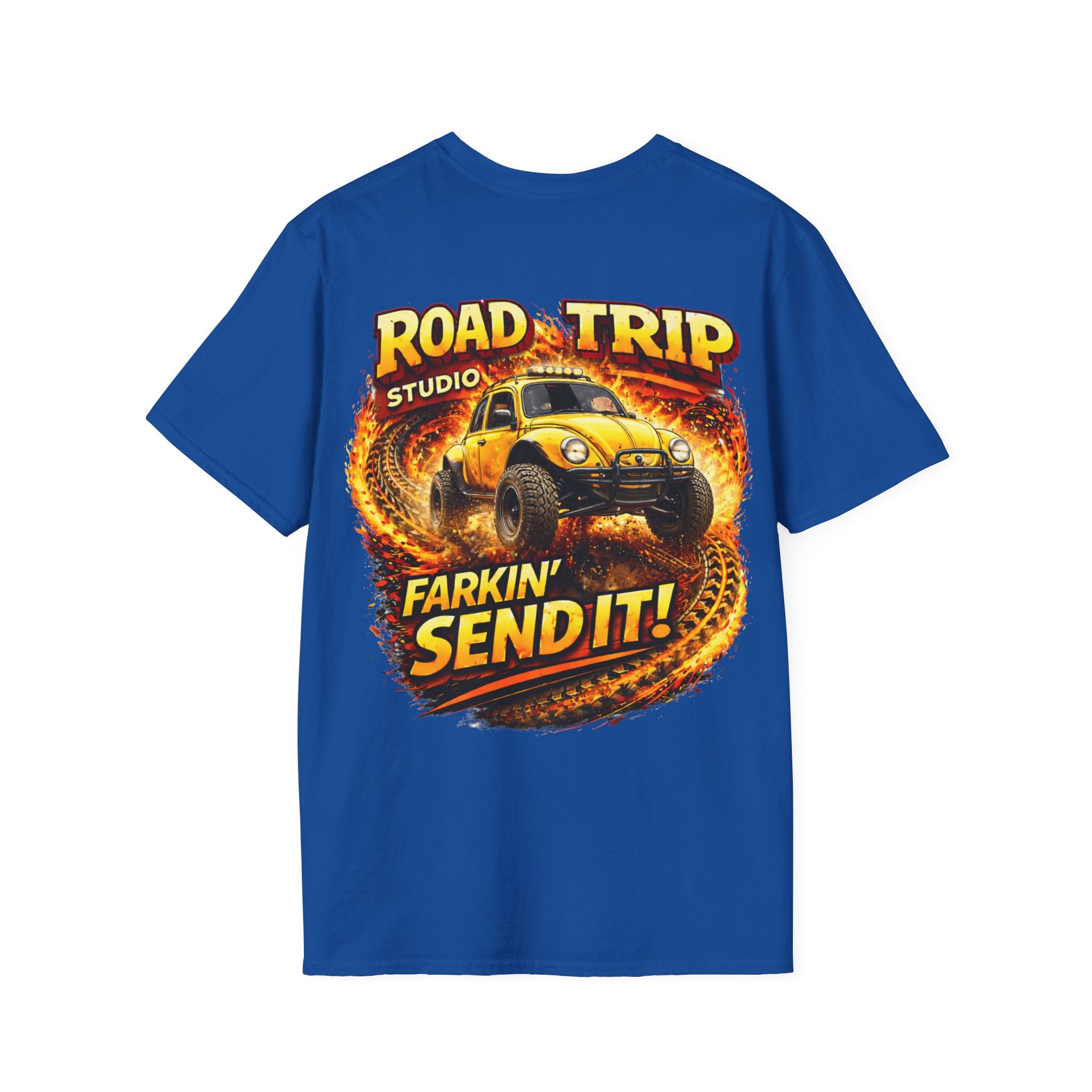 Farkin’ Send It Beetle Buggy T-Shirt - Official Road Trip Merch