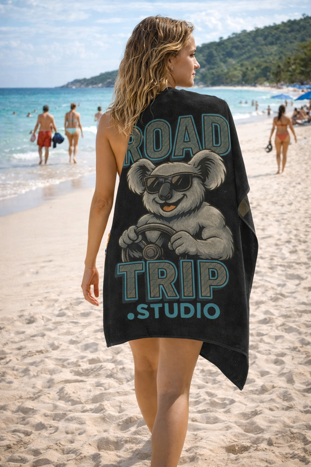 Road Trippin’ Koala Beach Towel